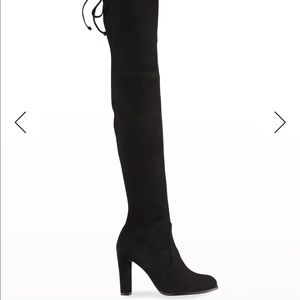 Stuart Weitzman Highland Boots in stretch suede